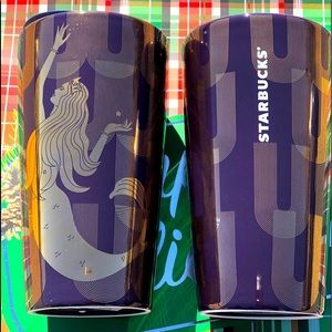 (1) STARBUCKS SIREN GLASS TUMBLER
